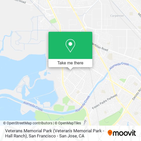 Mapa de Veterans Memorial Park (Veteran's Memorial Park - Hall Ranch)