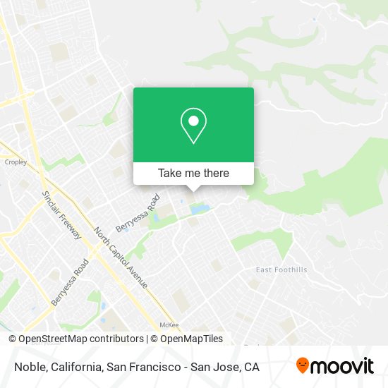 Noble, California map