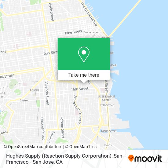 Hughes Supply (Reaction Supply Corporation) map