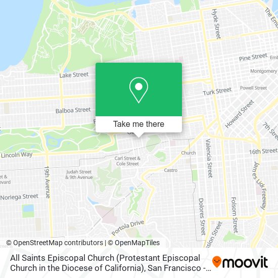 All Saints Episcopal Church (Protestant Episcopal Church in the Diocese of California) map