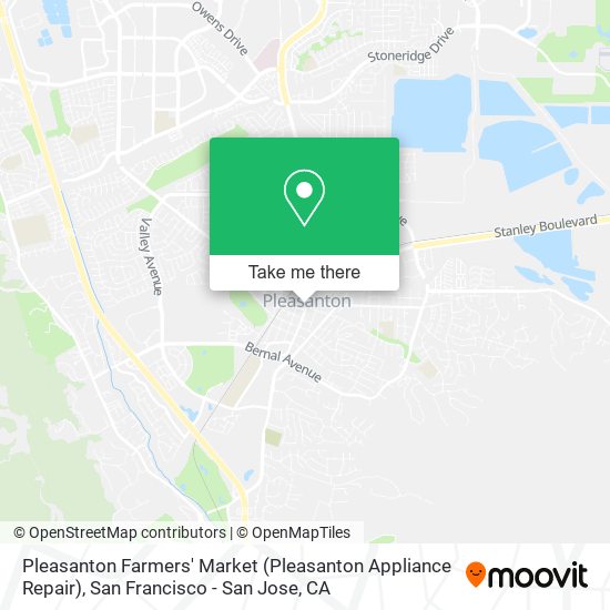 Pleasanton Farmers' Market (Pleasanton Appliance Repair) map