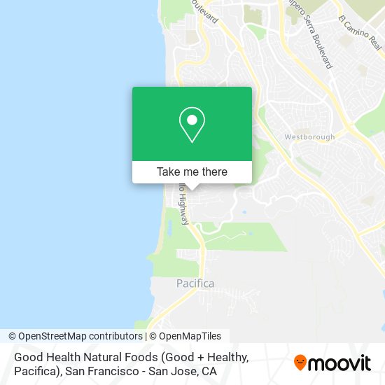 Mapa de Good Health Natural Foods (Good + Healthy, Pacifica)