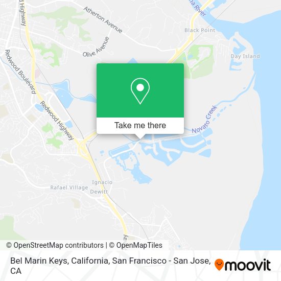 Bel Marin Keys, California map