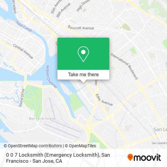 0 0 7 Locksmith (Emergency Locksmith) map