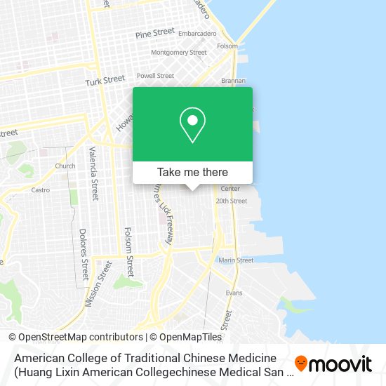 American College of Traditional Chinese Medicine map