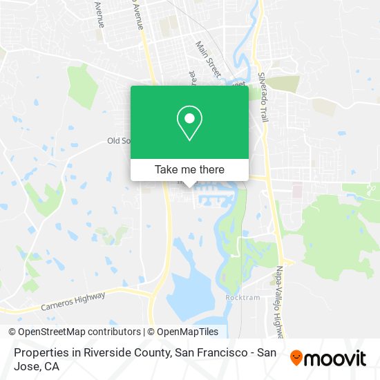 Properties in Riverside County map