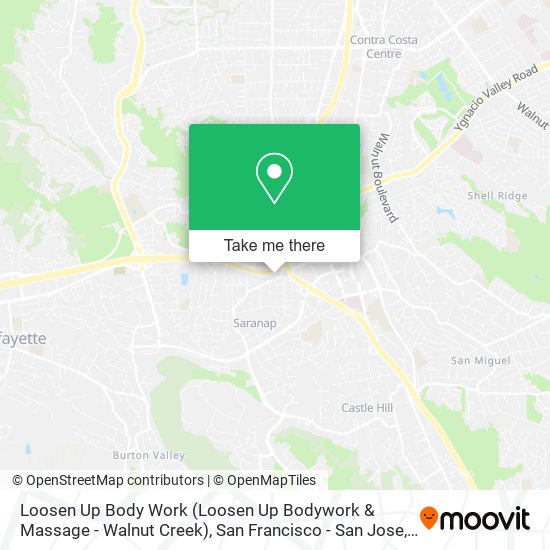 Loosen Up Body Work (Loosen Up Bodywork & Massage - Walnut Creek) map