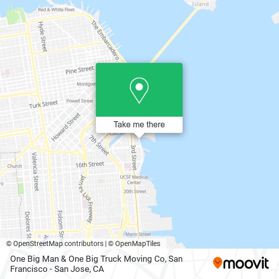One Big Man & One Big Truck Moving Co map