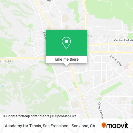 Academy for Tennis map