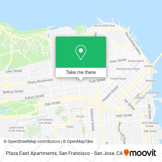 Plaza East Apartments map