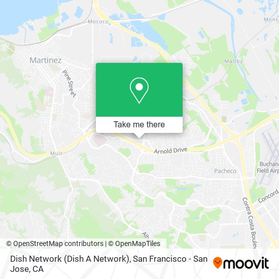 Mapa de Dish Network (Dish A Network)