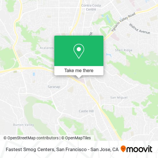 Fastest Smog Centers map