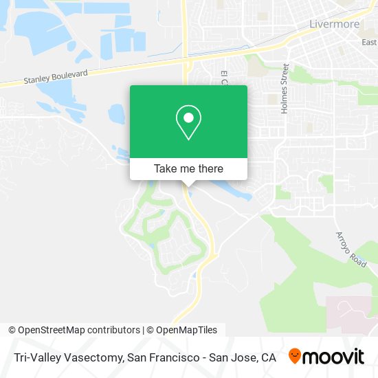 Tri-Valley Vasectomy map