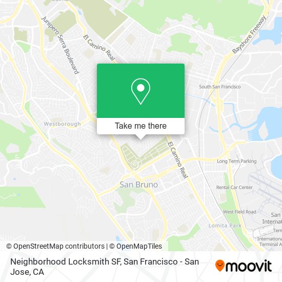 Neighborhood Locksmith SF map