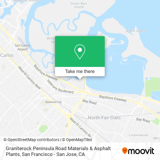 Mapa de Graniterock Peninsula Road Materials & Asphalt Plants
