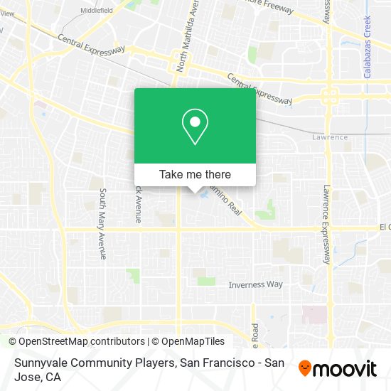 Sunnyvale Community Players map