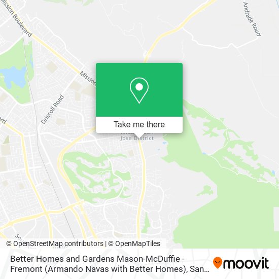 Mapa de Better Homes and Gardens Mason-McDuffie - Fremont (Armando Navas with Better Homes)