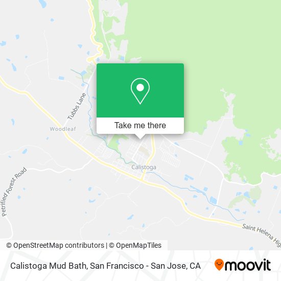 Calistoga Mud Bath map