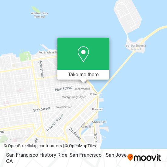 San Francisco History Ride map
