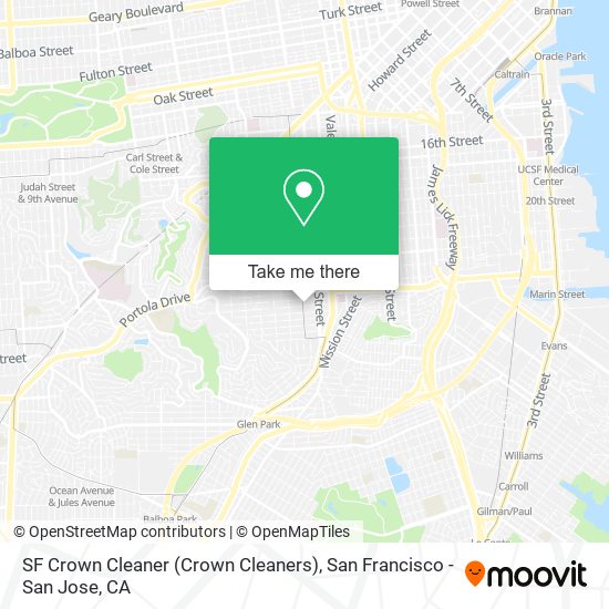 SF Crown Cleaner (Crown Cleaners) map