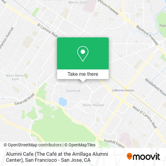 Mapa de Alumni Cafe (The Café at the Arrillaga Alumni Center)