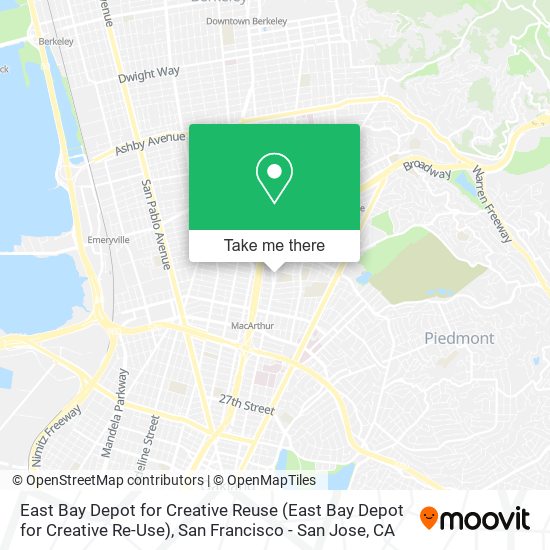 Mapa de East Bay Depot for Creative Reuse (East Bay Depot for Creative Re-Use)