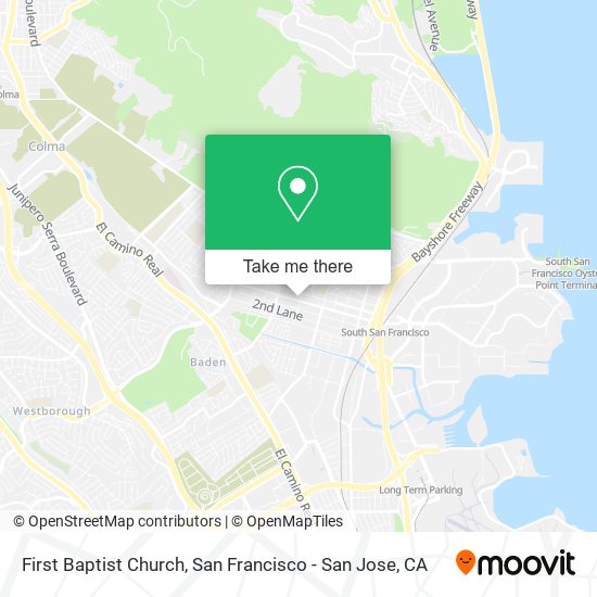 Mapa de First Baptist Church