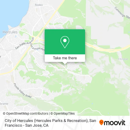 Mapa de City of Hercules (Hercules Parks & Recreation)
