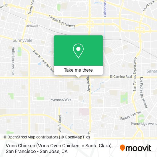 Mapa de Vons Chicken (Vons Oven Chicken in Santa Clara)