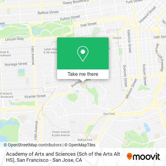 Academy of Arts and Sciences (Sch of the Arts Alt HS) map