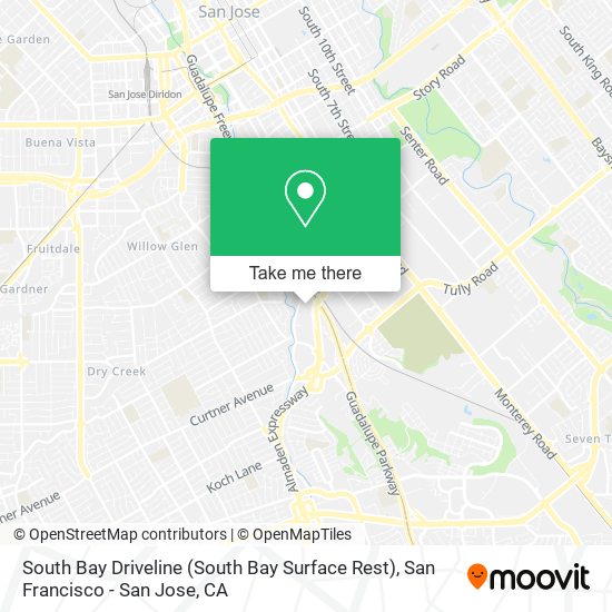 Mapa de South Bay Driveline (South Bay Surface Rest)