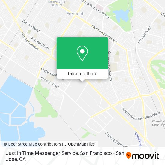 Mapa de Just in Time Messenger Service