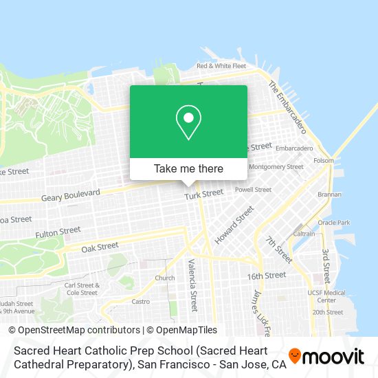 Mapa de Sacred Heart Catholic Prep School (Sacred Heart Cathedral Preparatory)