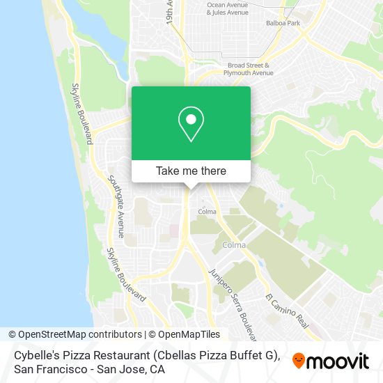 Mapa de Cybelle's Pizza Restaurant (Cbellas Pizza Buffet G)