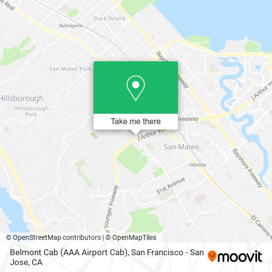 Mapa de Belmont Cab (AAA Airport Cab)