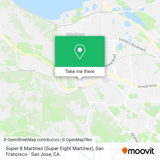 Mapa de Super 8 Martinez (Super Eight Martinez)