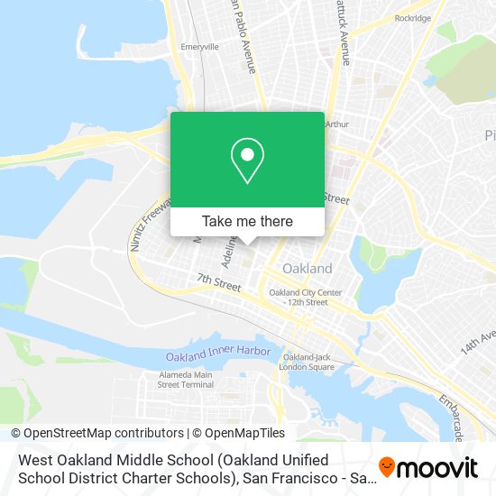 West Oakland Middle School (Oakland Unified School District Charter Schools) map