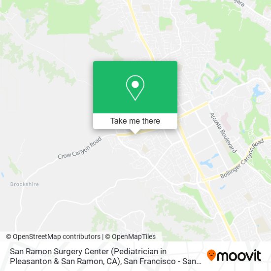 San Ramon Surgery Center (Pediatrician in Pleasanton & San Ramon, CA) map