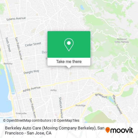 Berkeley Auto Care (Moving Company Berkeley) map