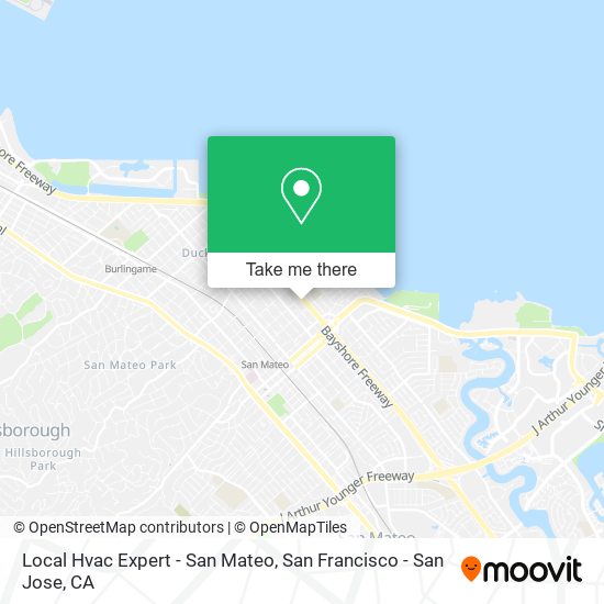 Mapa de Local Hvac Expert - San Mateo