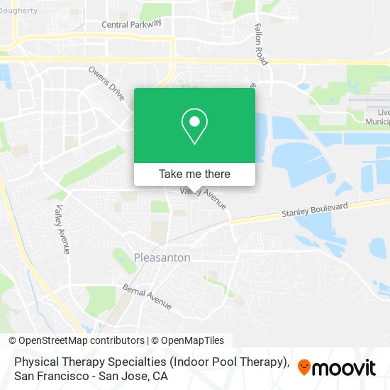 Physical Therapy Specialties (Indoor Pool Therapy) map
