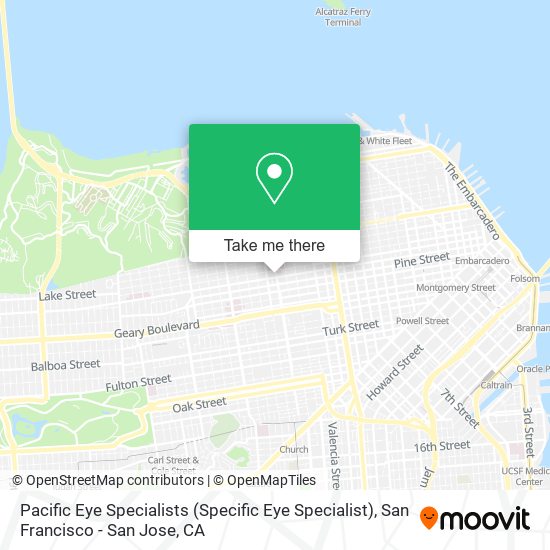 Mapa de Pacific Eye Specialists (Specific Eye Specialist)