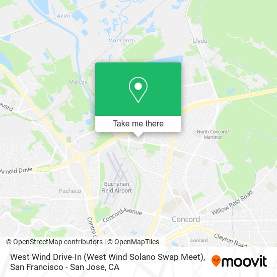 West Wind Drive-In (West Wind Solano Swap Meet) map