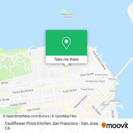 Mapa de Cauliflower Pizza Kitchen