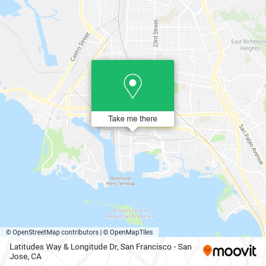 Mapa de Latitudes Way & Longitude Dr