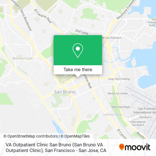 VA Outpatient Clinic San Bruno map