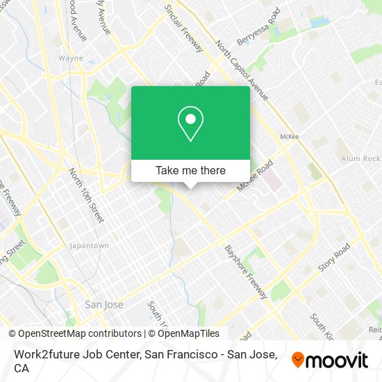 Mapa de Work2future Job Center