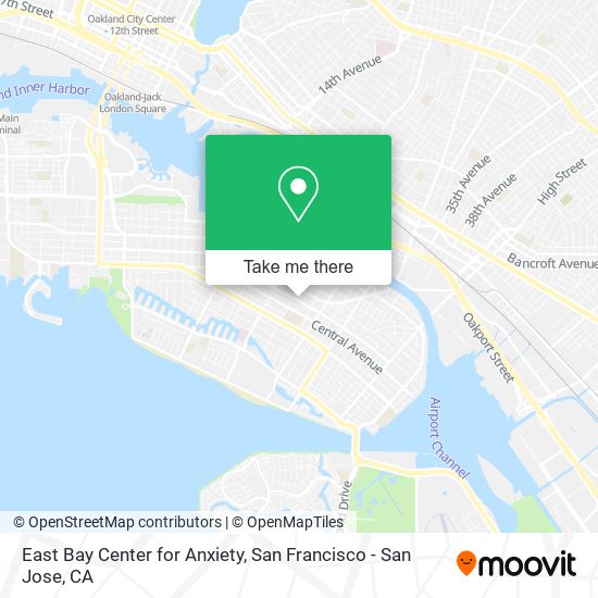 East Bay Center for Anxiety map