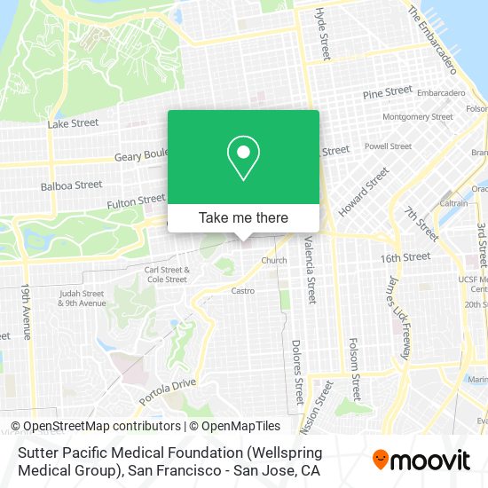 Sutter Pacific Medical Foundation (Wellspring Medical Group) map
