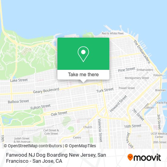 Fanwood NJ Dog Boarding New Jersey map